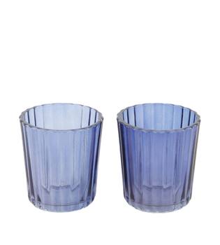 Tealight holder glass 5.6x5.6x6.8cm C/2