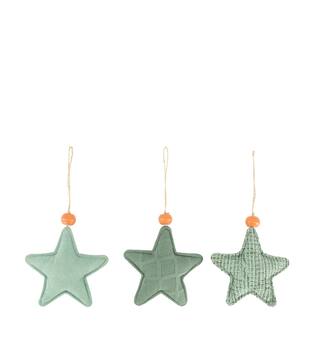 Hanger star cotton 15x4x15cm - Green