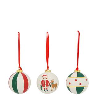 Bauble porcelain 9x9x10.5cm  - Multi