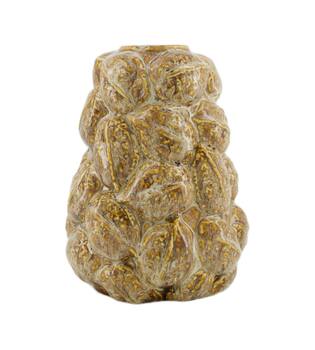 Vase porcelain 14.5x14.5x19.2cm - Brown