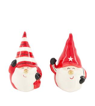 Figurine santa porcelain 6.2x6x10.2cm  - Red