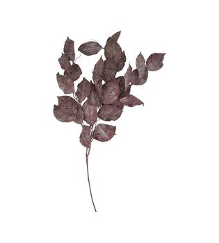 Branch with leaves artificial 110x40x3cm - Red