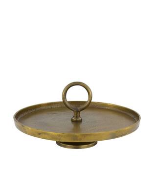 Etagiere round aluminium 1 layer 30x30x15cm