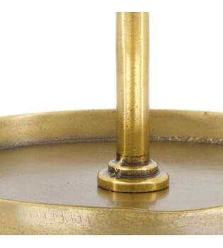 Etagiere round aluminium 3 layers 25x25x47cm - Gold