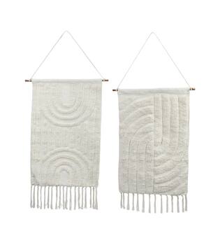 Wall art tufted cotton with hanger 58x78x2cm A/2