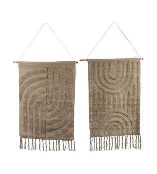 Wall art tufted cotton with hanger 58x78x2cm A/2