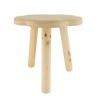 Side table paulownia wood 38x38x38cm KD - Natural