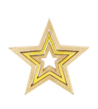 Star mango wood 27x3.5x27cm