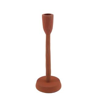 Candle holder aluminium 9x9x25.5cm