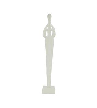 Statue aluminium 13.5x13.5x76cm - White