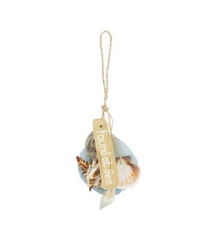 Hanger driftwood with capiz 18x5x18cm