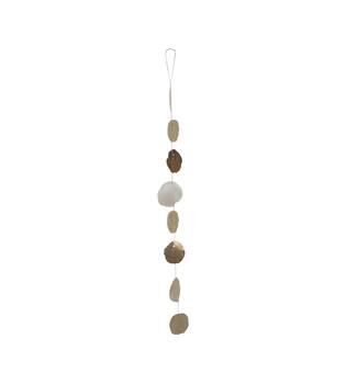 Garland with gradient capiz 9x2x100cm - Gold