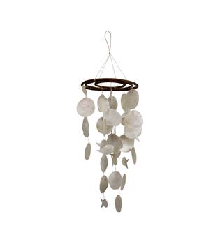 Mobile fish capiz 28x28x70cm - Natural