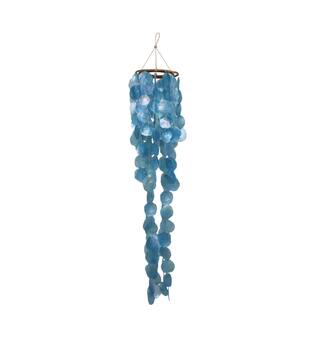 Mobile capiz 28x28x150cm - Blue