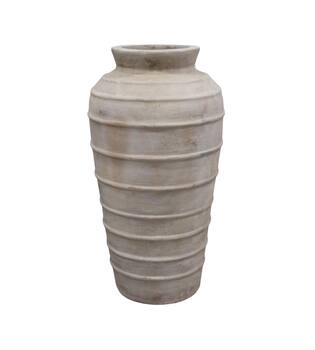 Planter terracotta 36x36x68cm - White