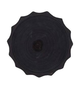 Tray round paulownia wood 28x28x3cm