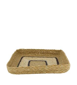 Tray square seagrass 28x28x4cm