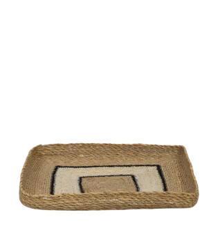Tray square seagrass 38x38x4cm