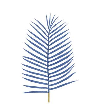 Leaf artificial 77x24x2cm - Blue