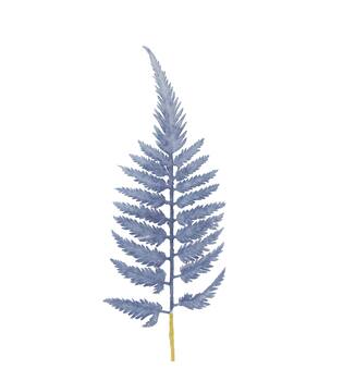 Leaf fern artificial 77x17x2cm - Blue
