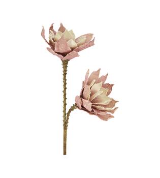 Flower magnolia jute 77x30x10cm