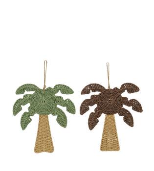 Palm tree paper rope with hanger 26x3x29cm C/2