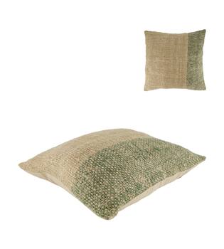 Cushion striped recycled cotton 45x45x9cm