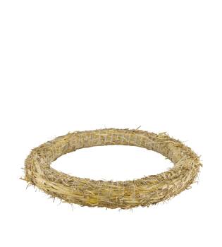 Wreath straw 50x50x6cm - Natural