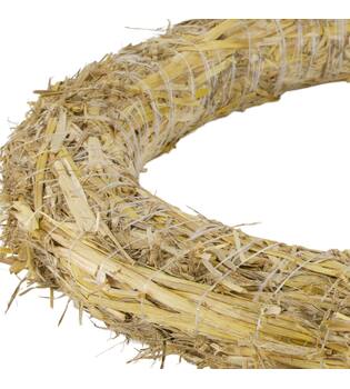 Wreath straw 50x50x6cm - Natural