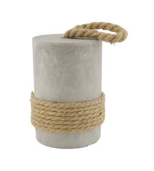 Door stopper natural rope concrete 14x14x18.5cm