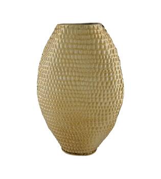 Vase metal 32x10x48cm - Gold