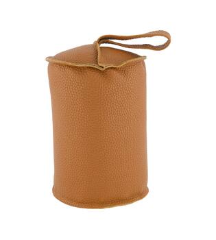 Door stopper cilinder PU leather 12x12x18cm