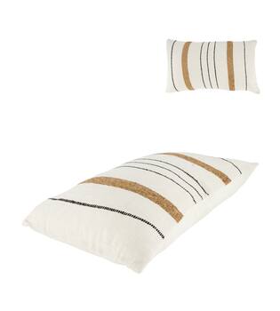 Cushion recycled cotton 30x50x9cm - Cream