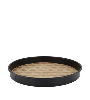 Tray metal 37x37x4cm