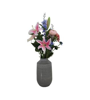 Flower box bouquet 9 stems protea passion artificial 78.9x19x10cm