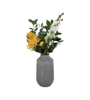 Flower box bouquet 7 stems citrus dreamscape artificial 78.9x19x10cm