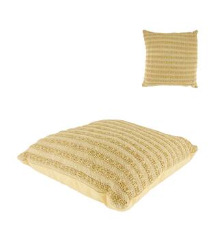 Cushion outdoor pp raffia 45x45x10cm