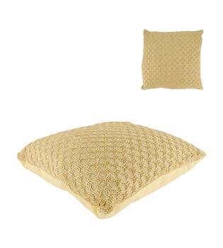 Cushion outdoor pp raffia 45x45x15cm