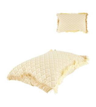 Cushion outdoor pp raffia 30x45x10cm