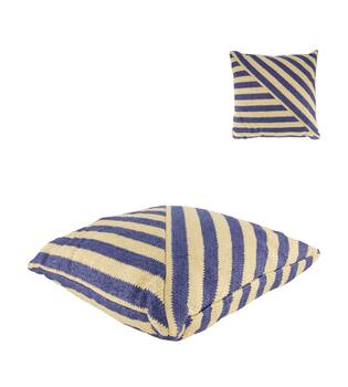 Cushion outdoor pp raffia 45x45x15cm - Natural