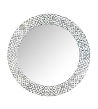 Mirror capiz / mdf 70x2x70cm