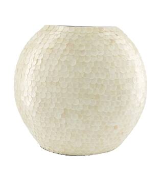 Vase capiz 38x15x38cm - White