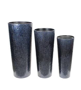 Vase capiz / mdf 38x38x91.5cm S/3