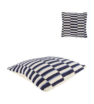 Cushion block pattern chenille cotton 45x45x9cm