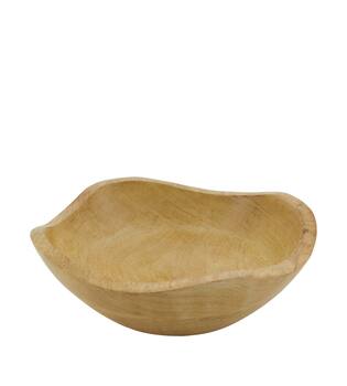 Bowl mango wood 22x22x7cm