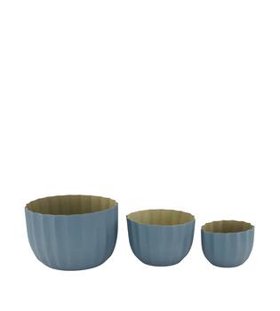 Bowl metal 14x14x9cm  - Grey