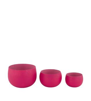 Tealight holder metal 13x13x9cm S/3