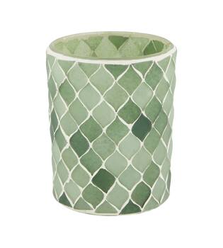 Tealight holder glass 8x8x10cm