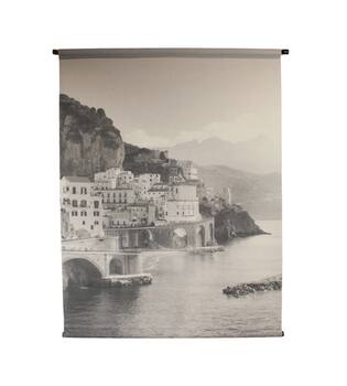 Wall art with metal frame linen 117x3x147cm