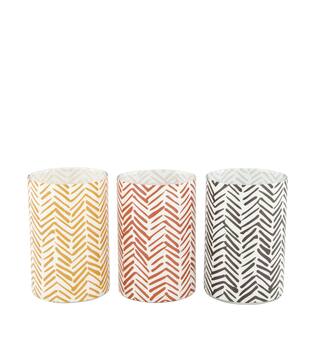 Tealight holder glass 8x8x12cm C/3